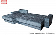 Угловой диван Комфорт 3В (шенилл) в разложенном виде. Фабрика мебели ПАНДА